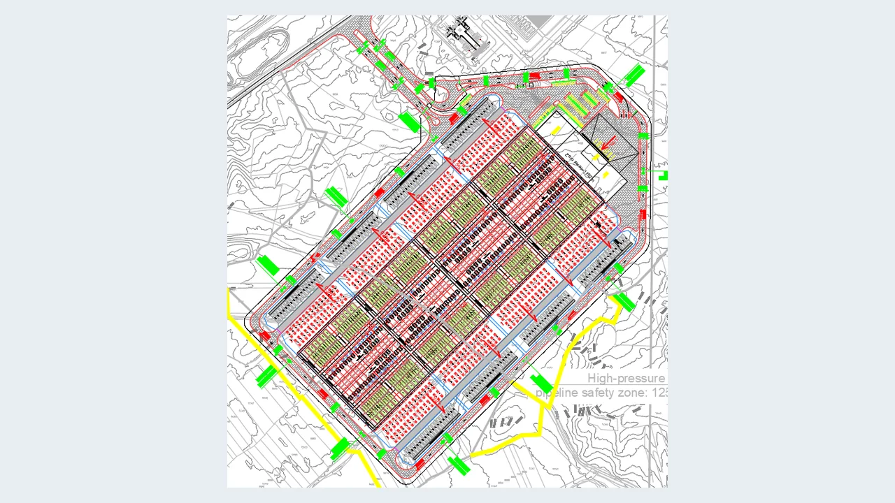 EVN-02 Armenia data center massing and infrastructure plan