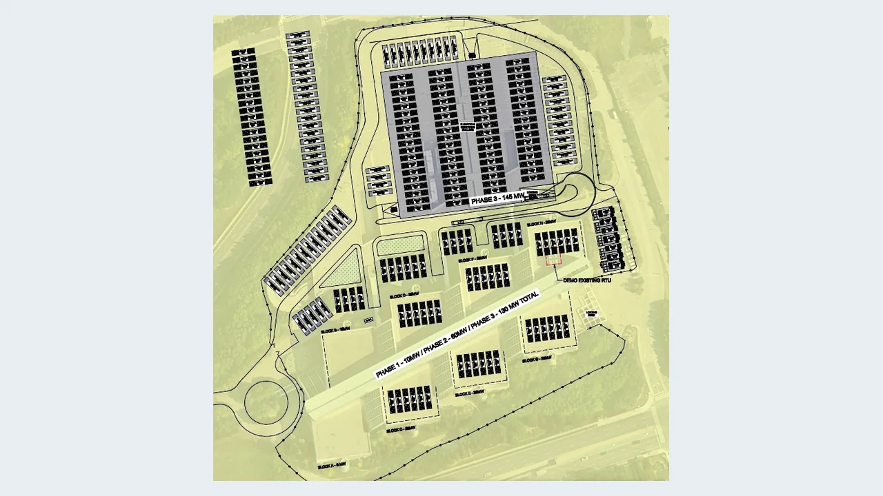 YYZ-01 Toronto data center massing plan
